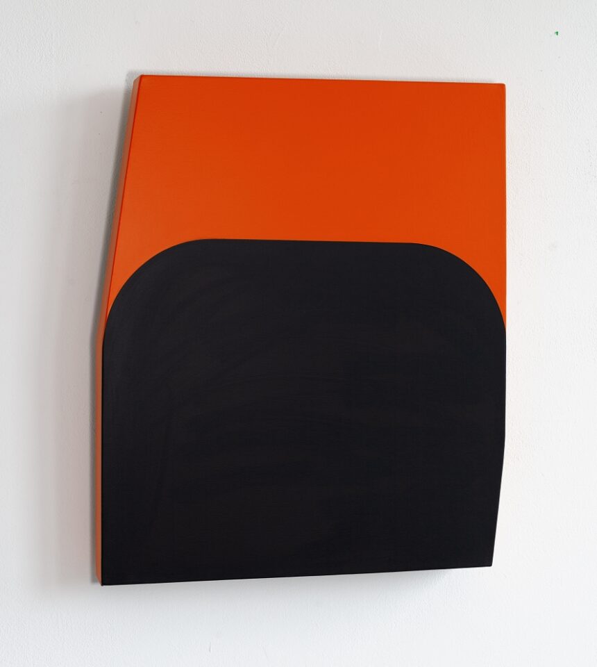 o.T. (orange/schwarz)