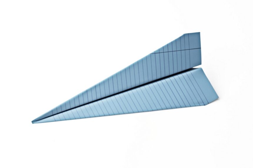Paper Plane (light blue)